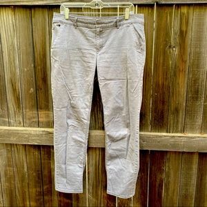 Loft Dove Grey Chino Pants Size 10